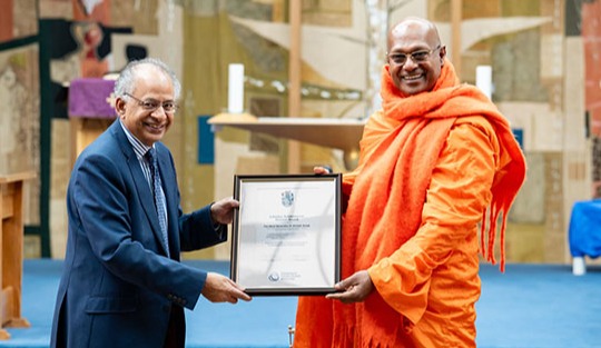 අස්සජි නාහිමියන්ට ජාත්‍යන්තර  සම්මානයක්